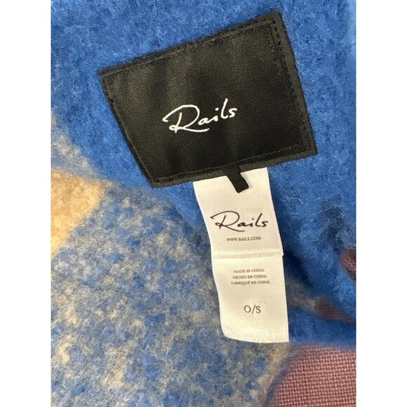 Rails Oslo Scarf in Cobalt Camel New Womens Wrap Shawl - Picture 6 of 11